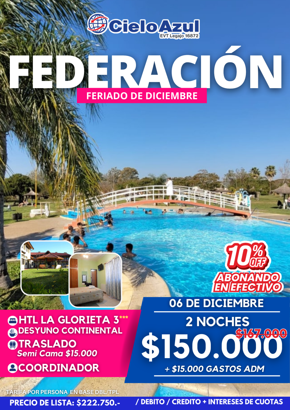 FEDERACIÓN - FERIADO DE DICIEMBRE