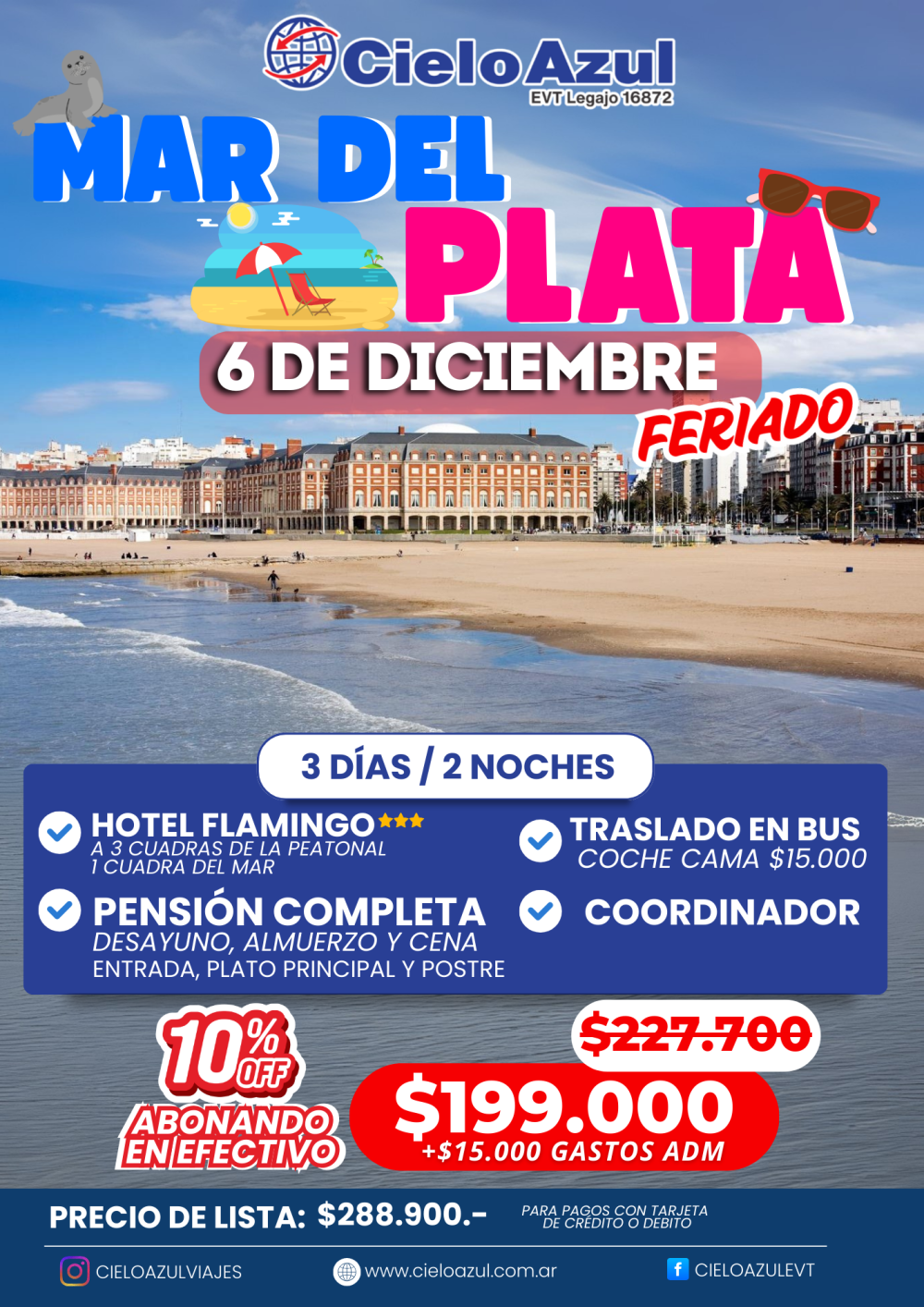 MAR DEL PLATA - FERIADO DE DICIEMBRE