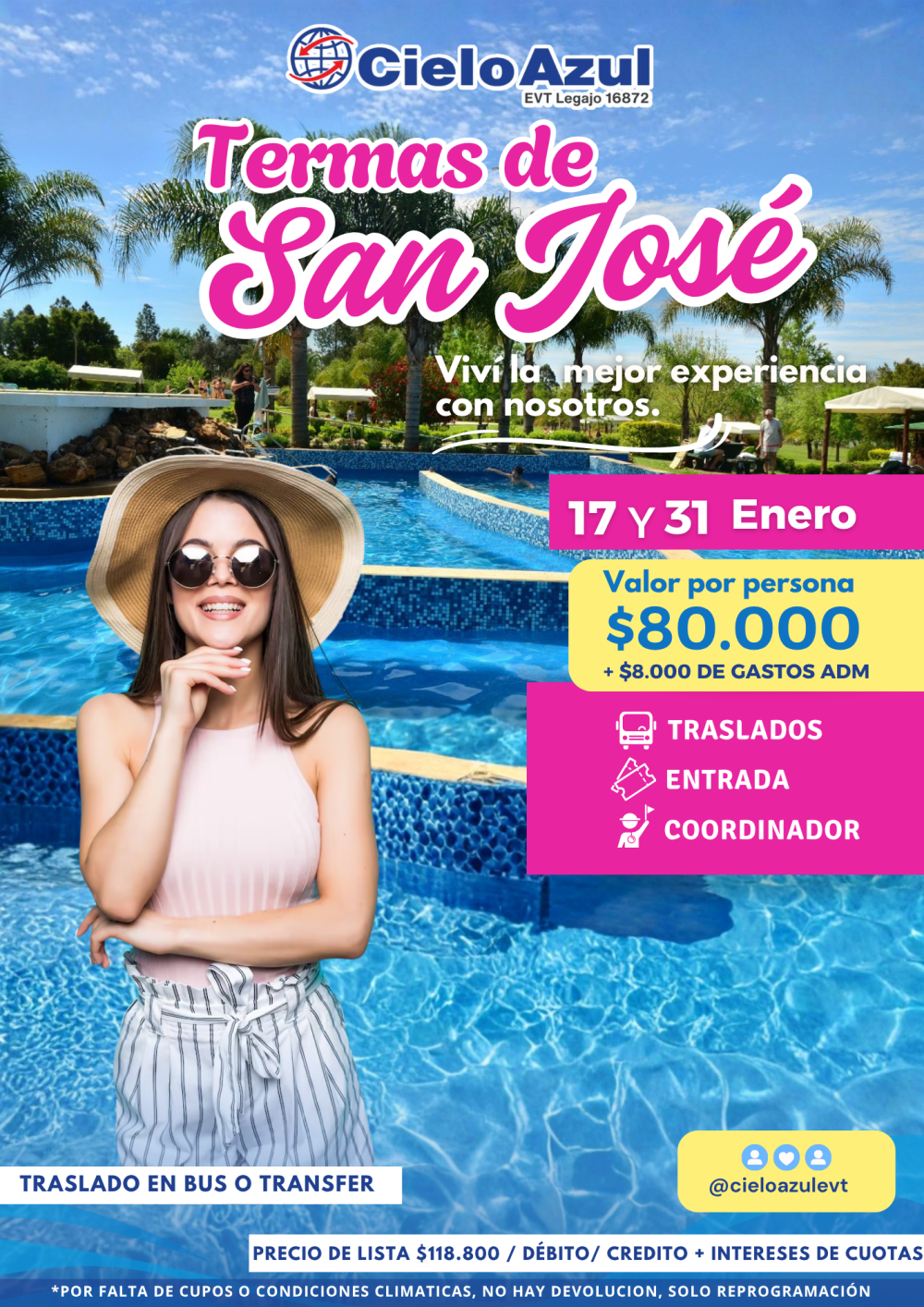 TERMAS DE SAN JOSÉ - ENERO