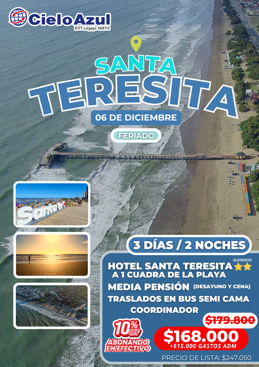 SANTA TERESITA - FERIADO DE DICIEMBRE