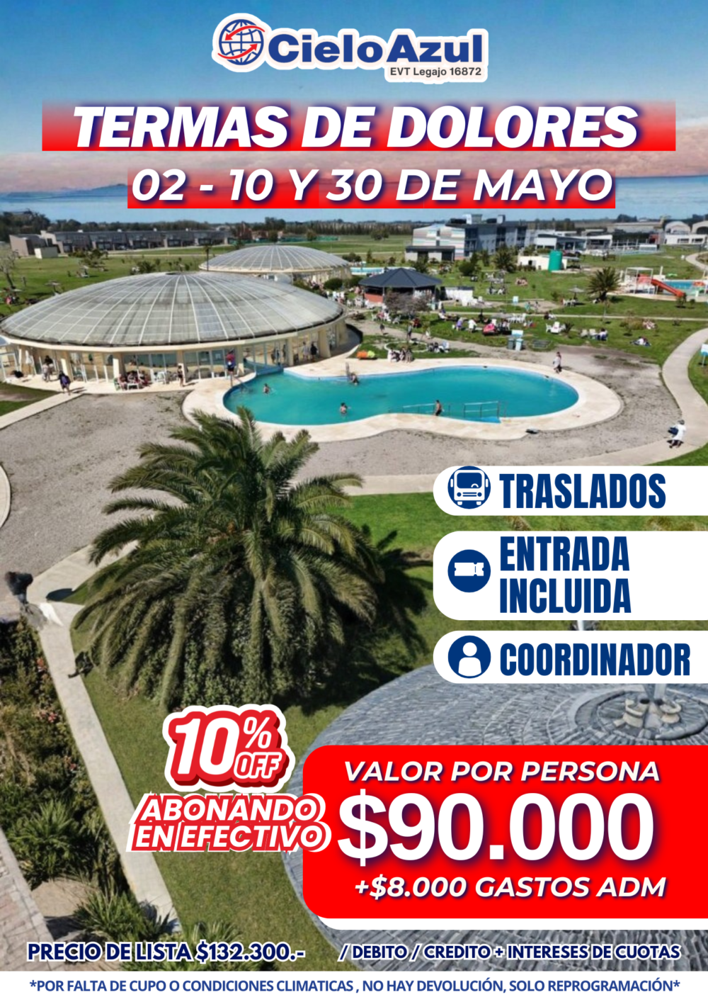 TERMAS DE DOLORES EN MAYO