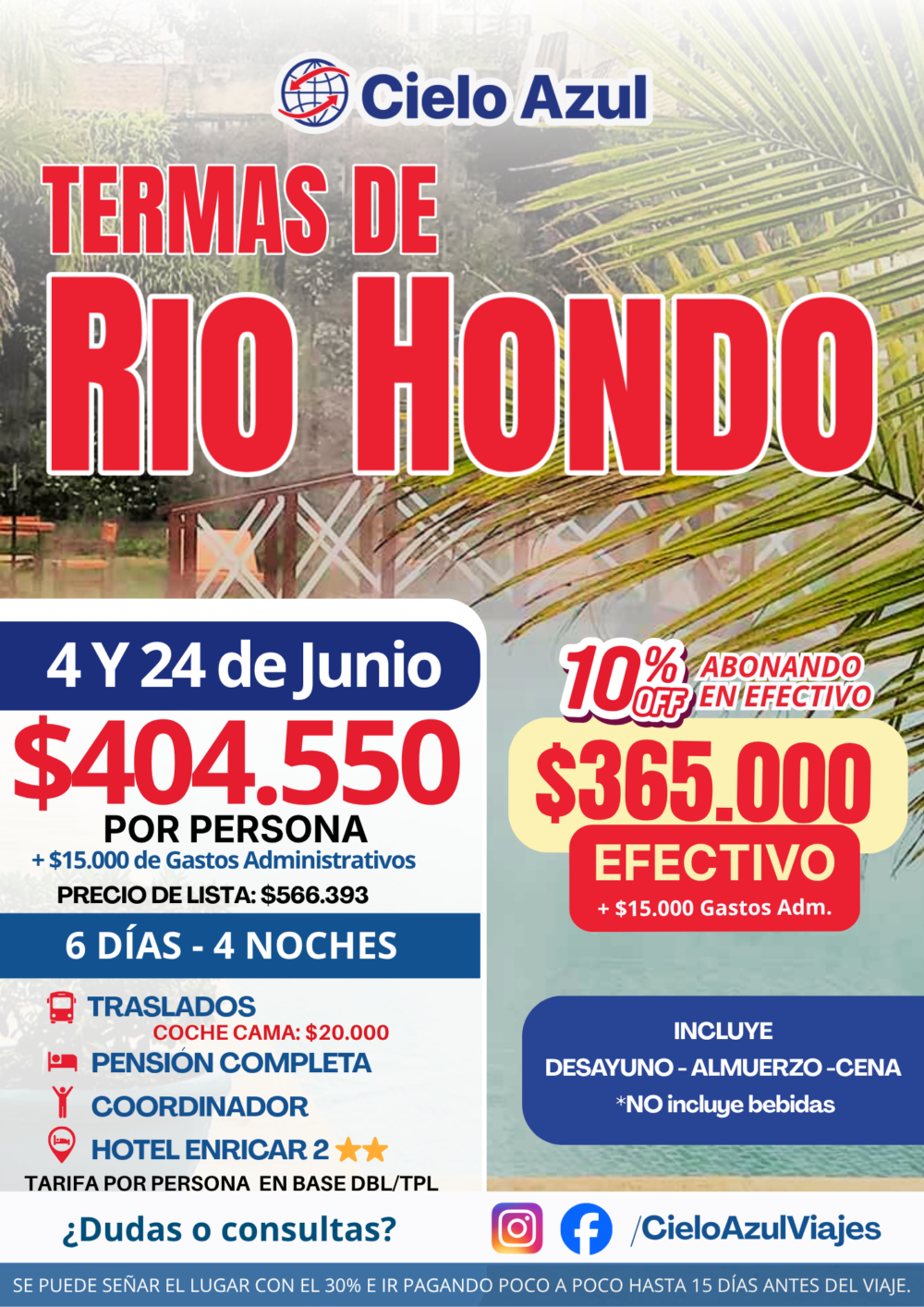 TERMAS DE RIO HONDO EN JUNIO