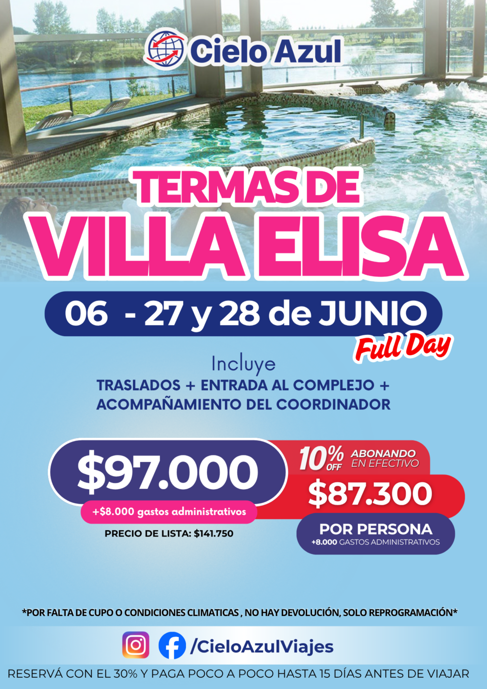 TERMAS DE VILLA ELISA EN JUNIO