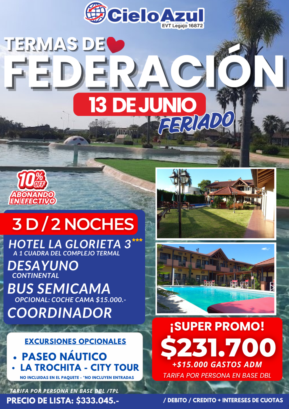 FEDERACIÓN FERIADO 15 DE JUNIO