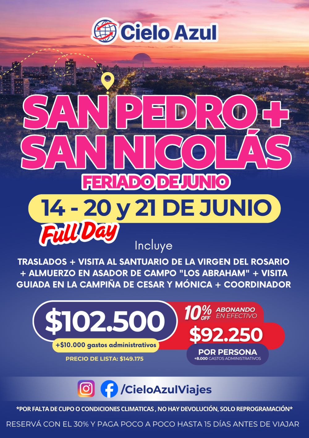 SAN PEDRO + SAN NICOLAS FERIADO DE JUNIO