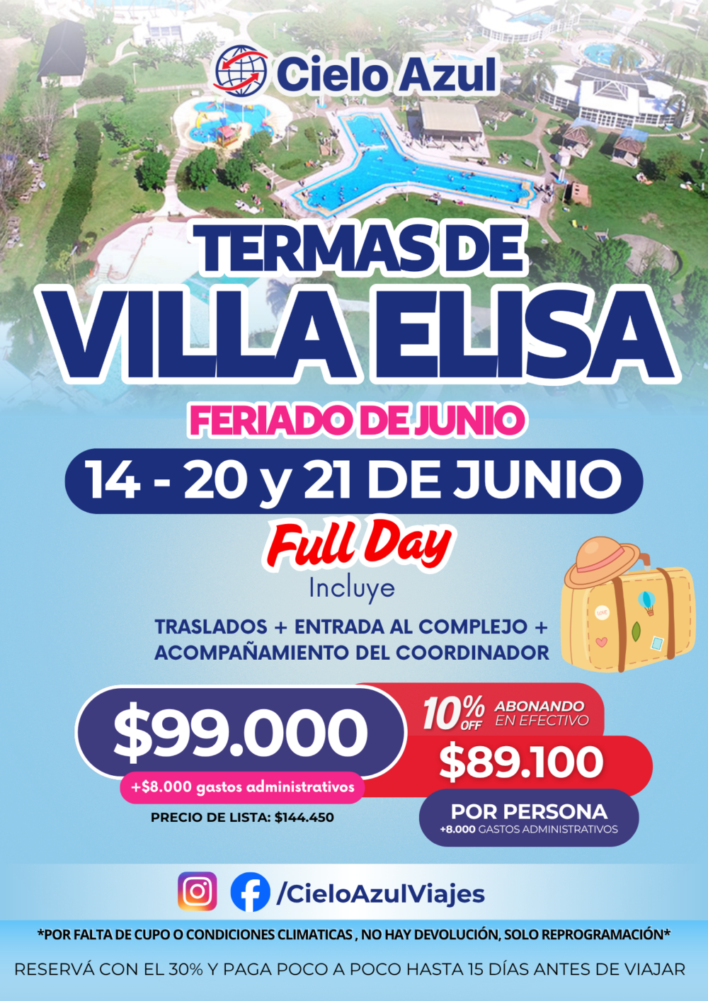 TERMAS DE VILLA ELISA FERIADO DE JUNIO