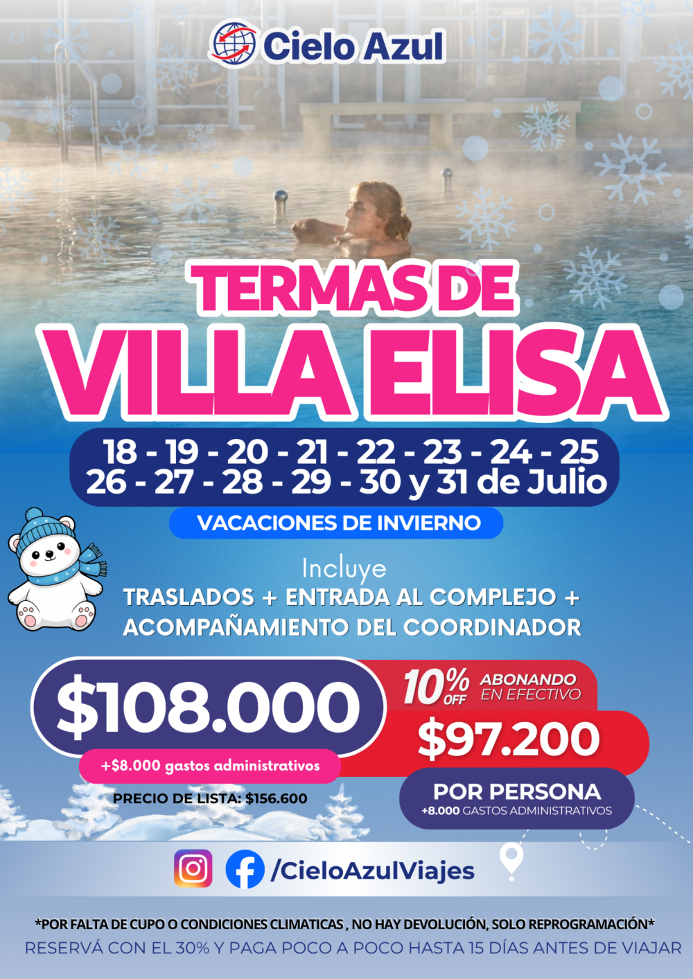 TERMAS DE VILLA ELISA - VACACIONES DE INVIERNO