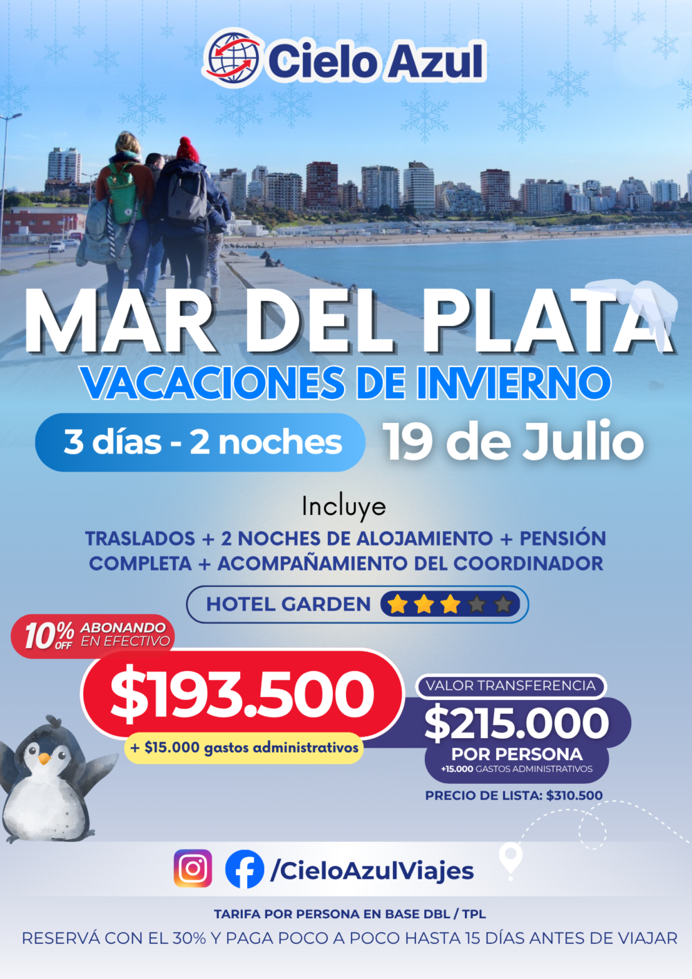 MAR DEL PLATA - VACACIONES DE INVIERNO