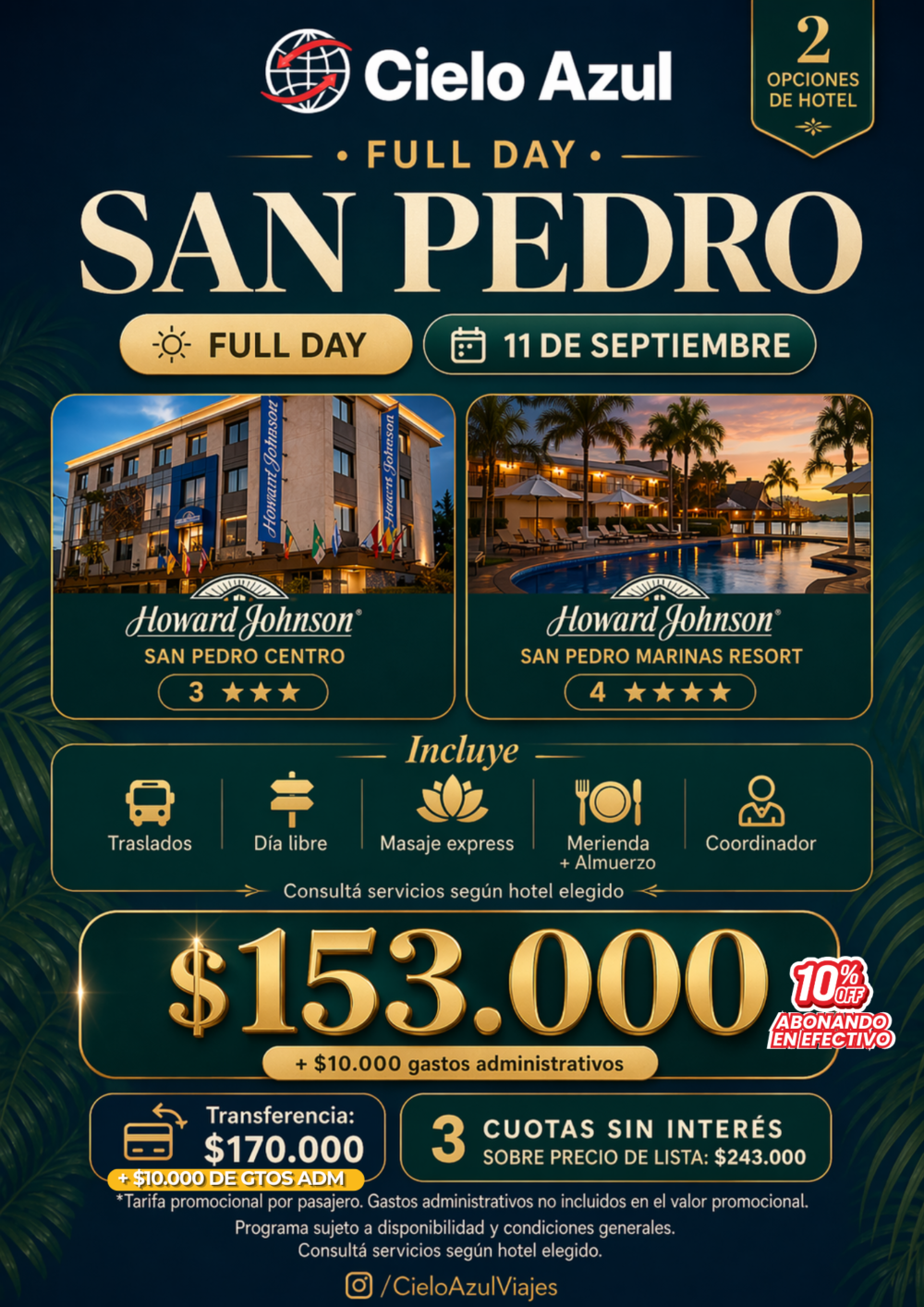 SAN PEDRO - FULL DAY - DÍA DEL MAESTRO