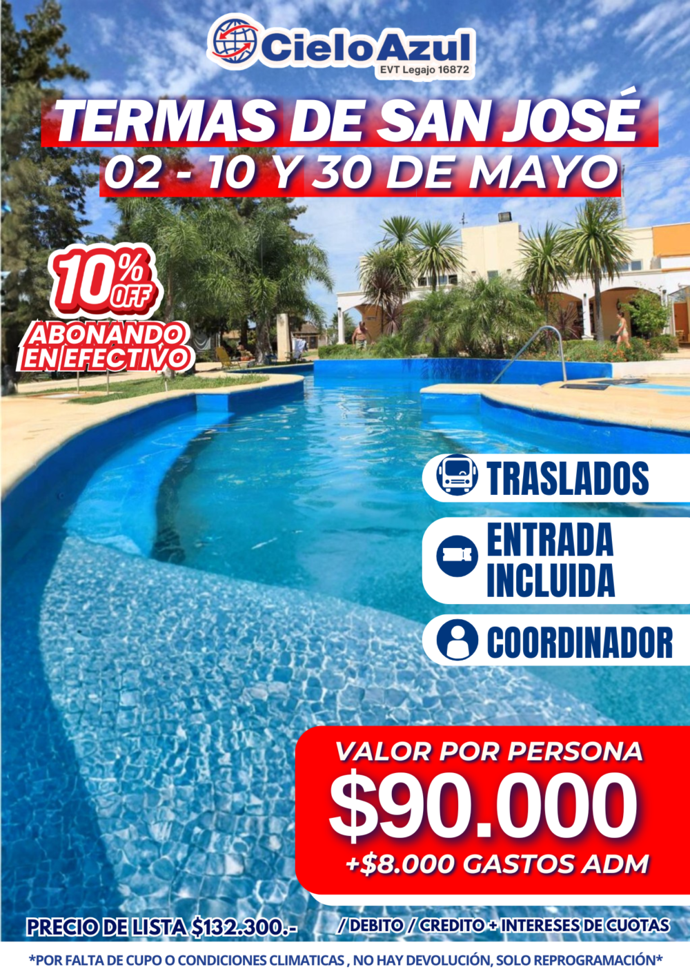 TERMAS DE SAN JOSE EN MAYO