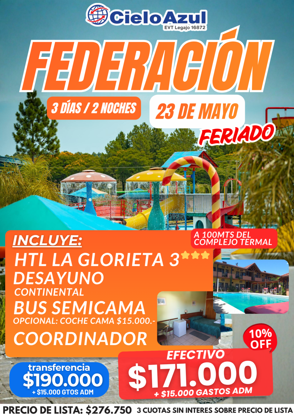 FEDERACIÓN FERIADO DE MAYO