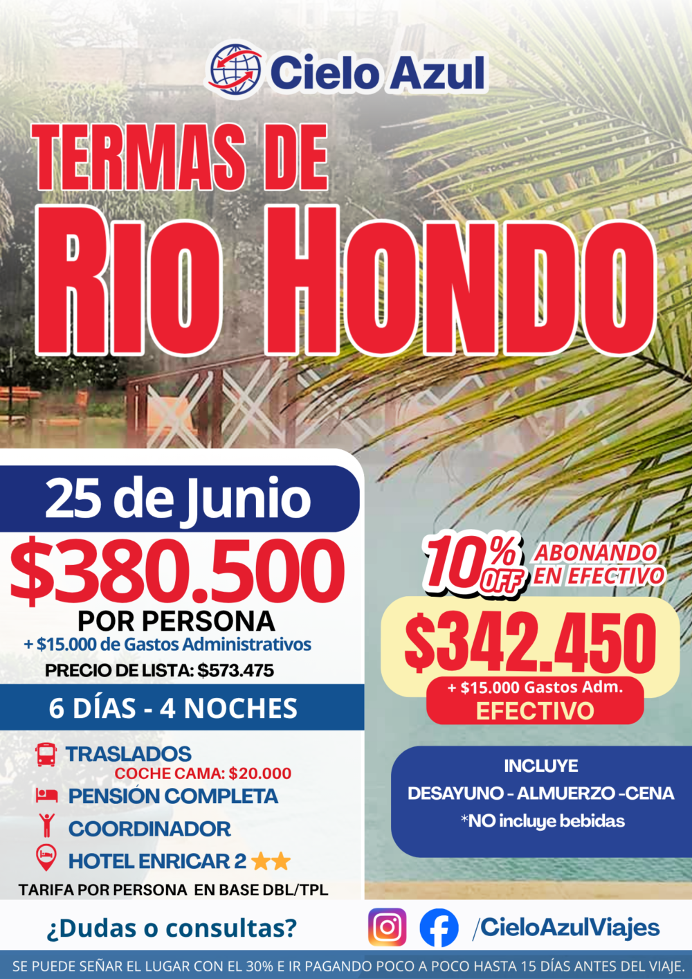 TERMAS DE RIO HONDO EN JUNIO