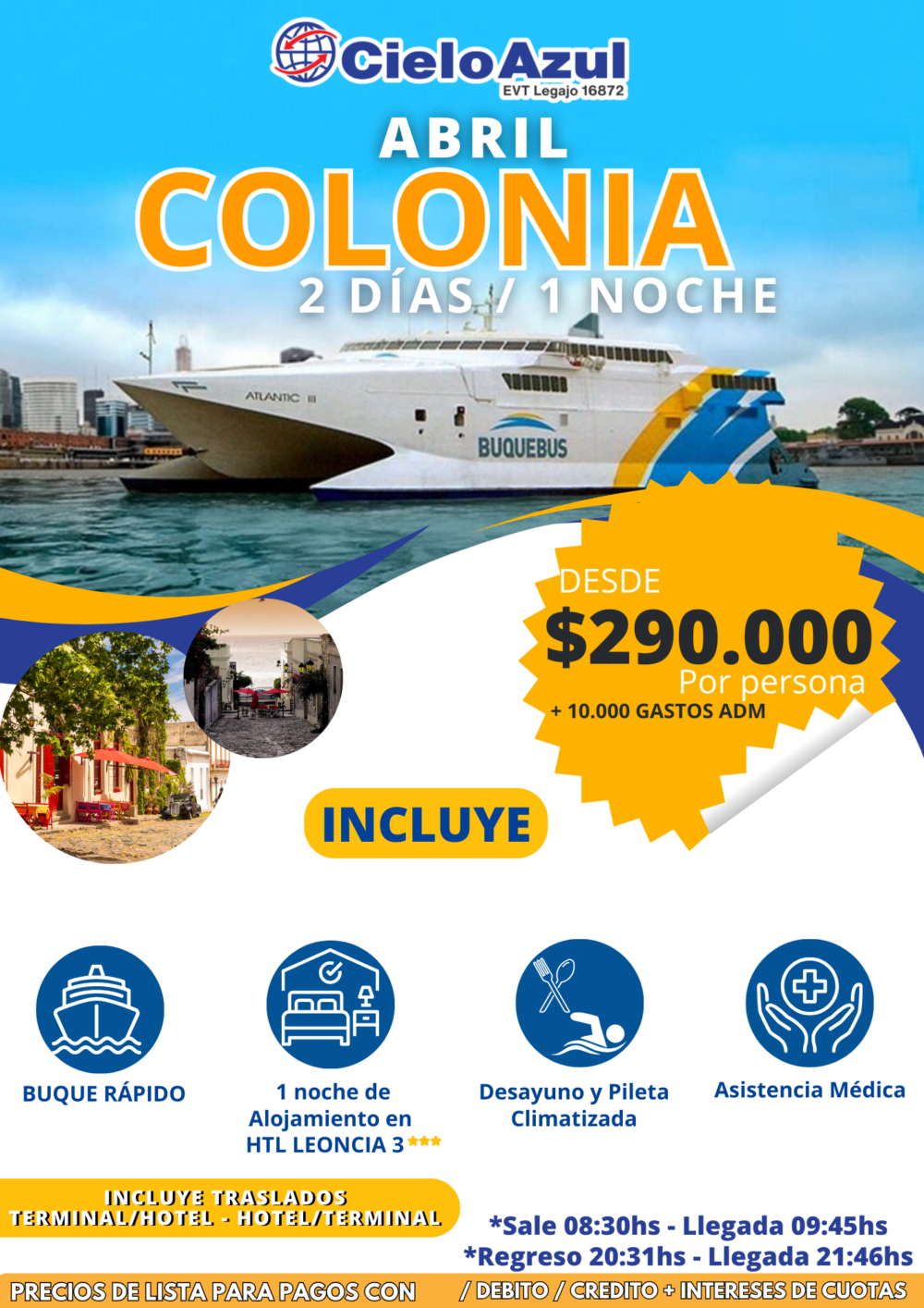 COLONIA CON ESTADIA ABRIL