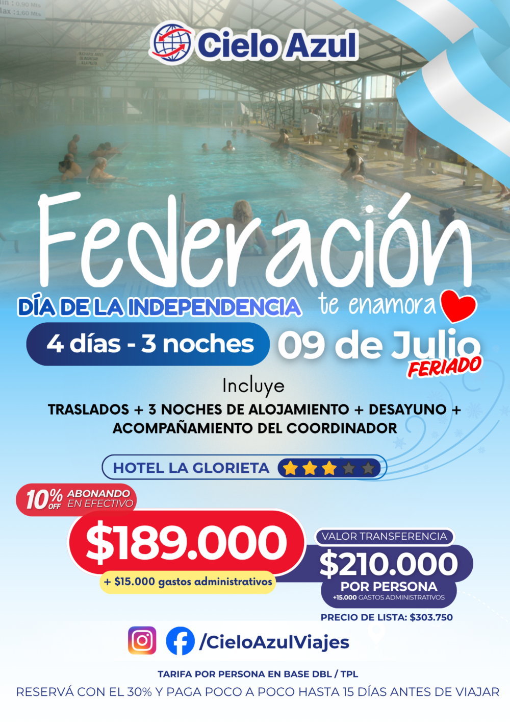 FEDERACIÓN - FERIADO DE JULIO
