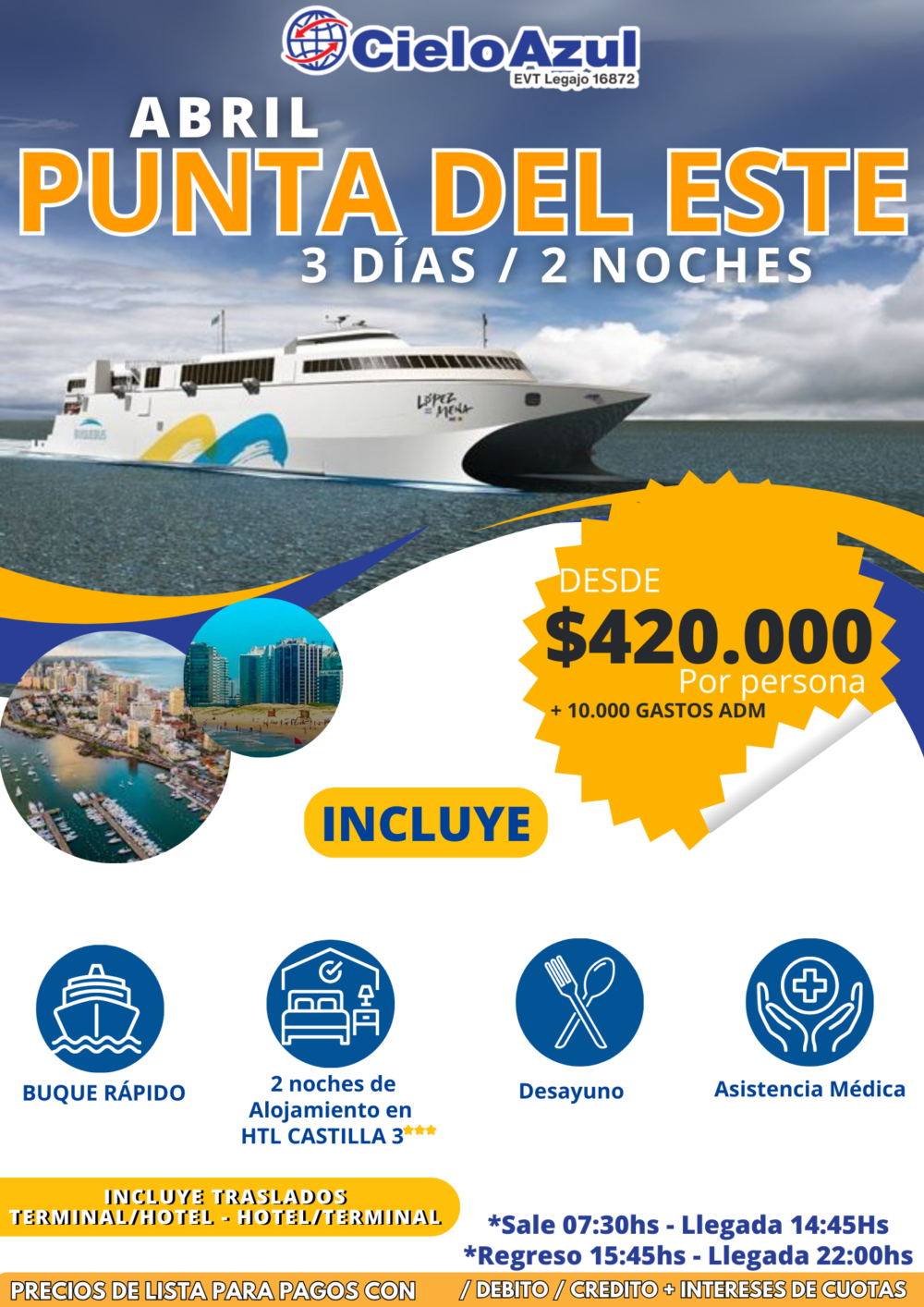 PUNTA DEL ESTE EN ABRIL