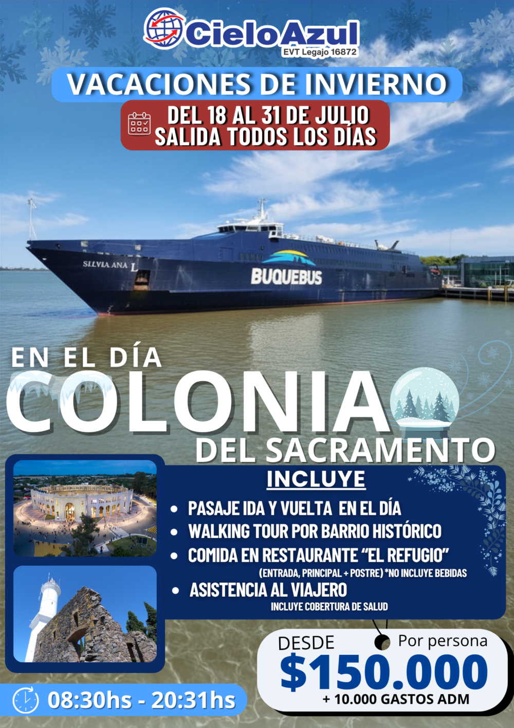 COLONIA EN EL DÍA - VACACIONES DE INVIERNO