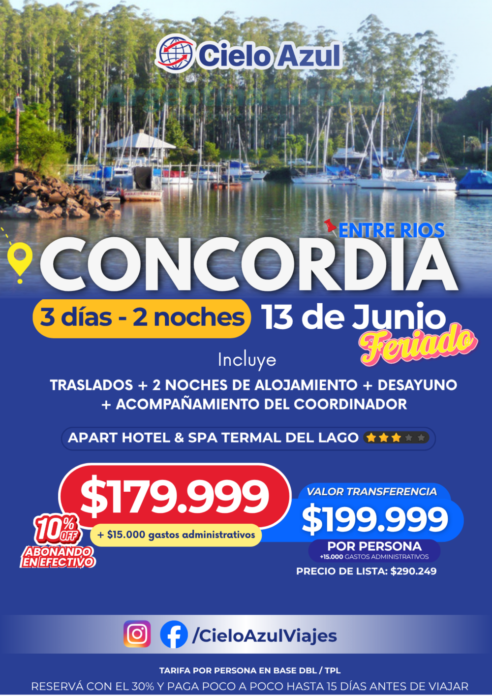 CONCORDIA - FERIADO 13 DE JUNIO