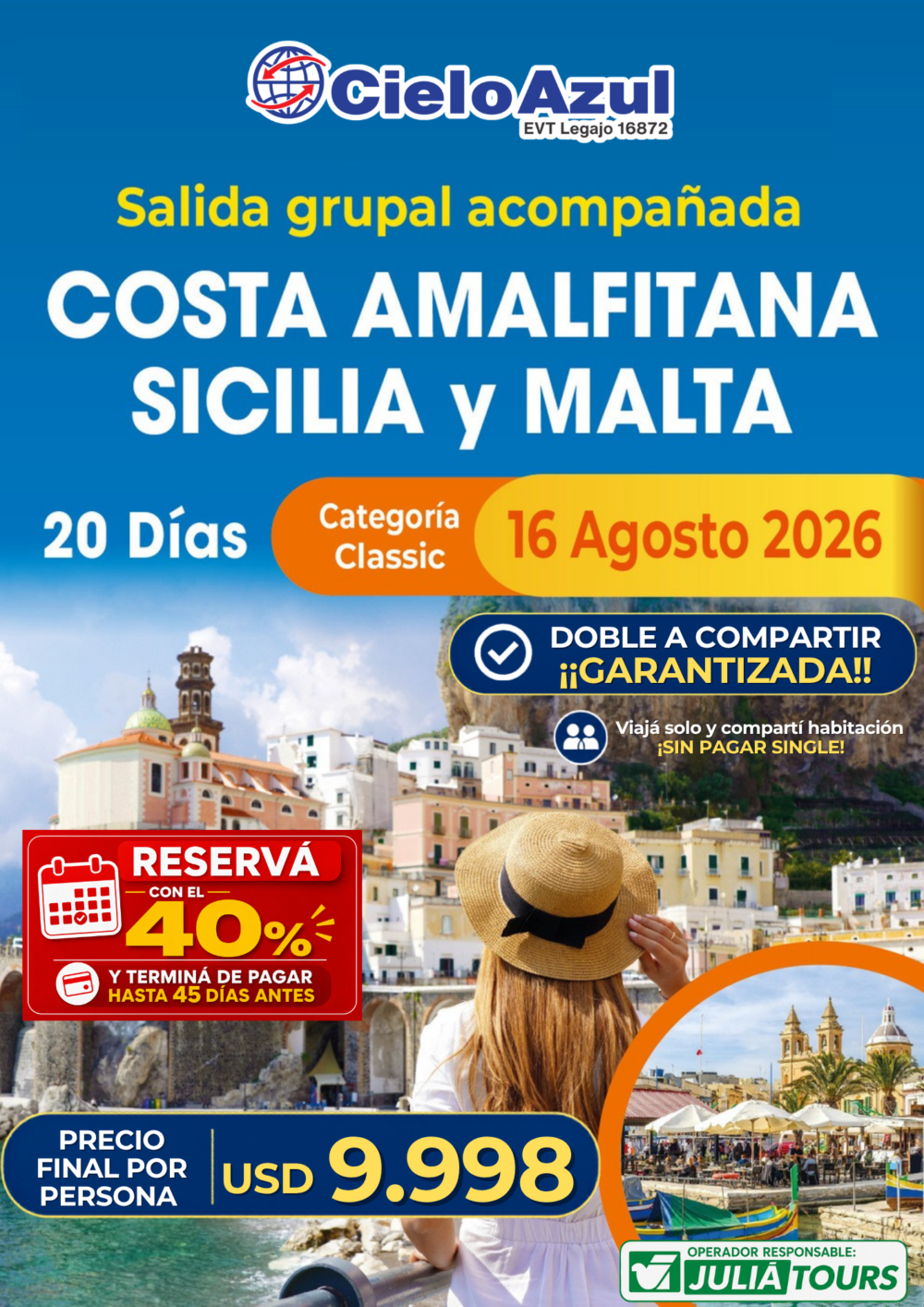 COSTA AMALFITANA SICILIA Y MALTA