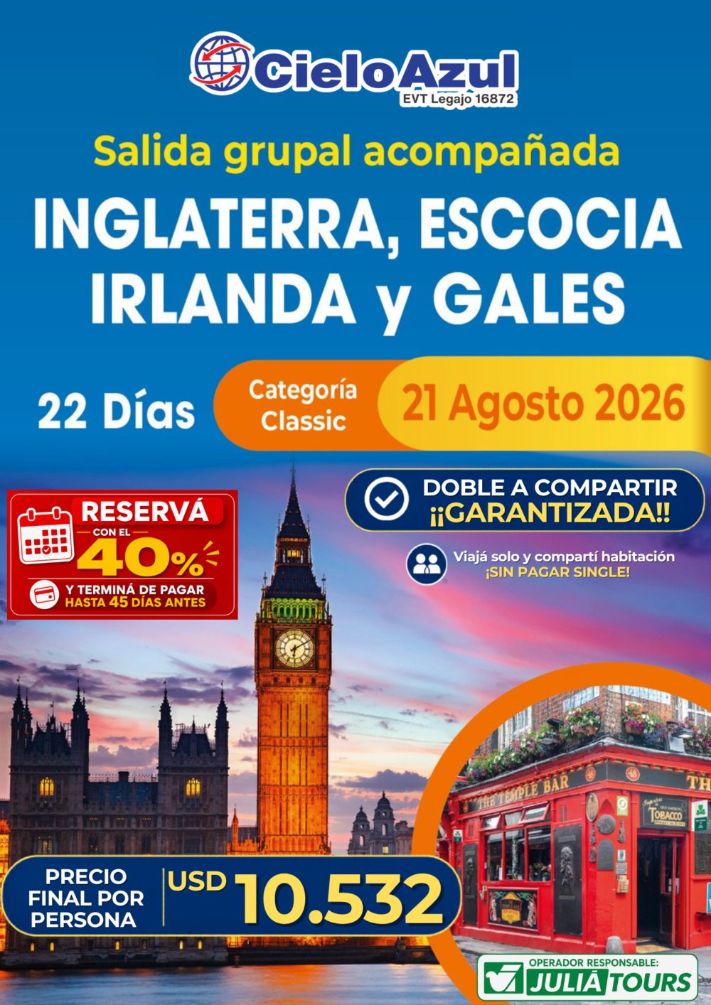 INGLATERRA, ESCOCIA, IRLANDA Y GALES