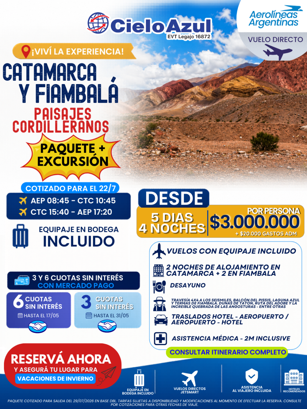 CATAMARCA Y FIAMBALÁ - PAISAJES CORDILLERANOS