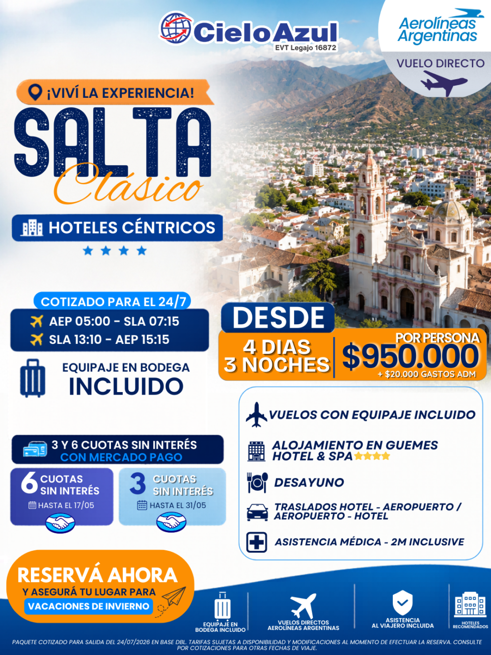 SALTA - VACACIONES DE INVIERNO