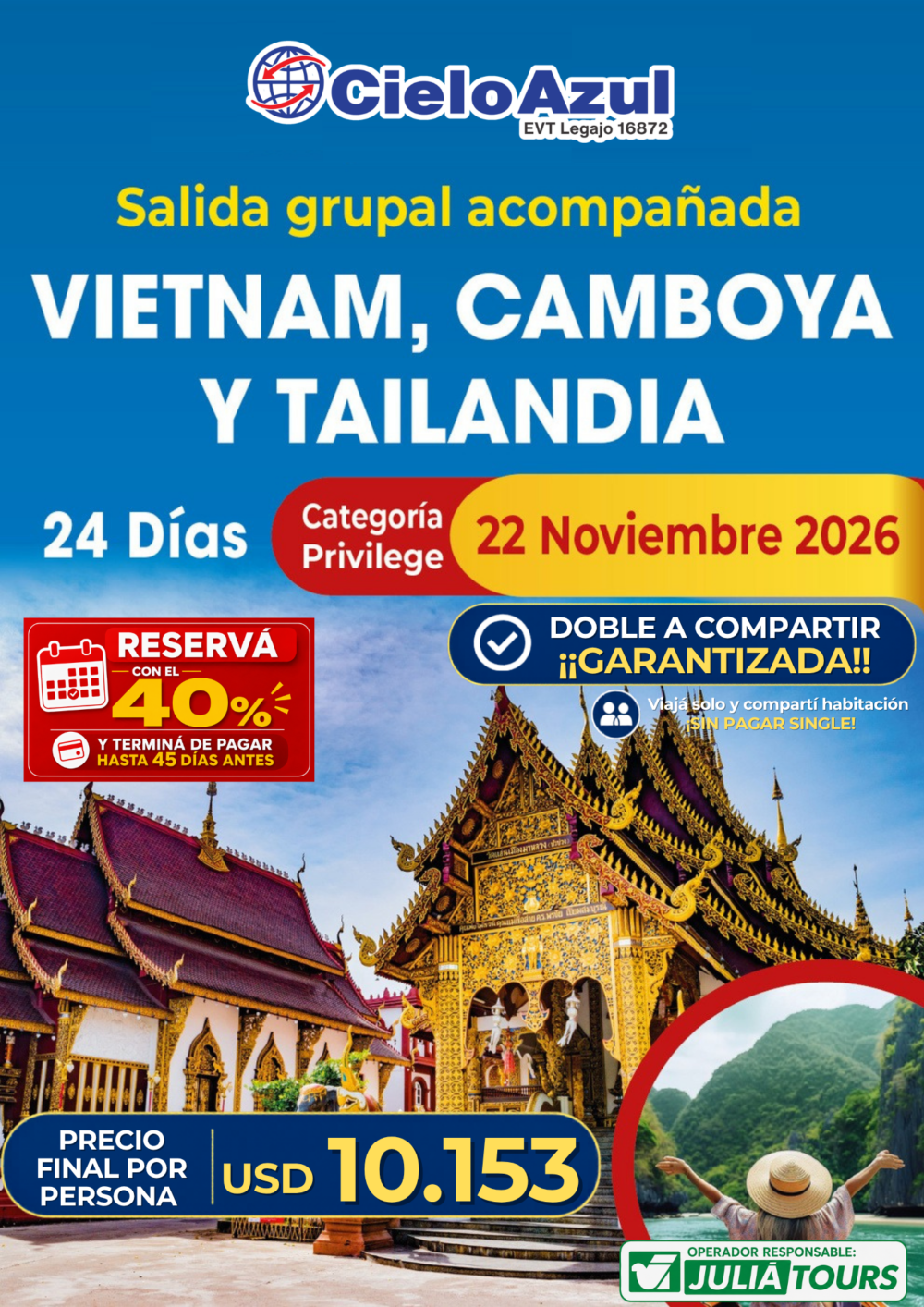VIETNAM, CAMBOYA Y TAILANDIA