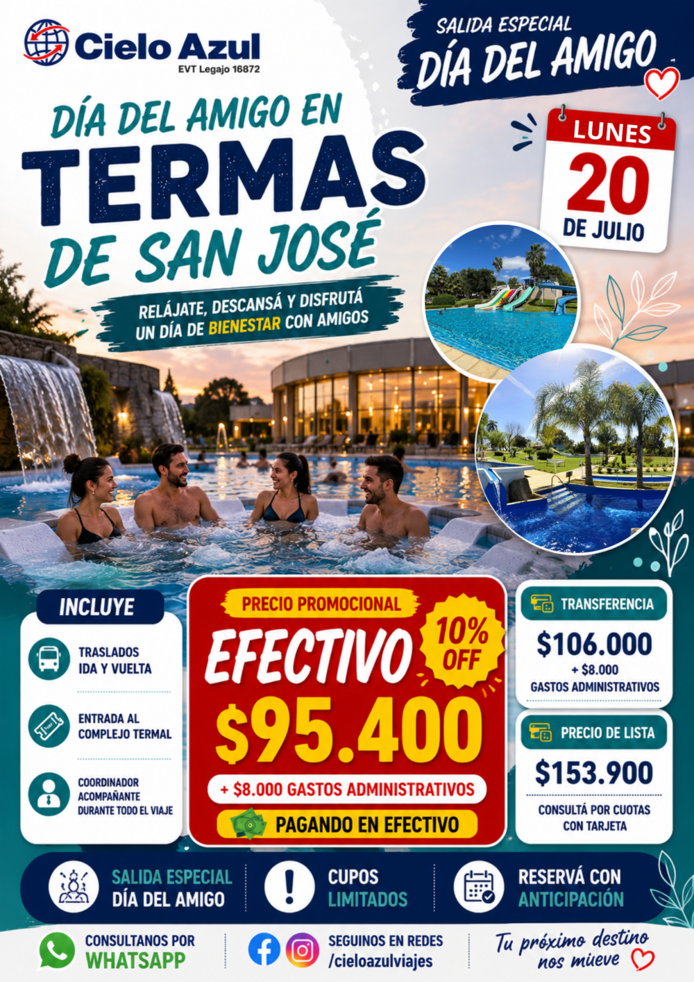 TERMAS DE SAN JOSE - DÍA DEL AMIGO