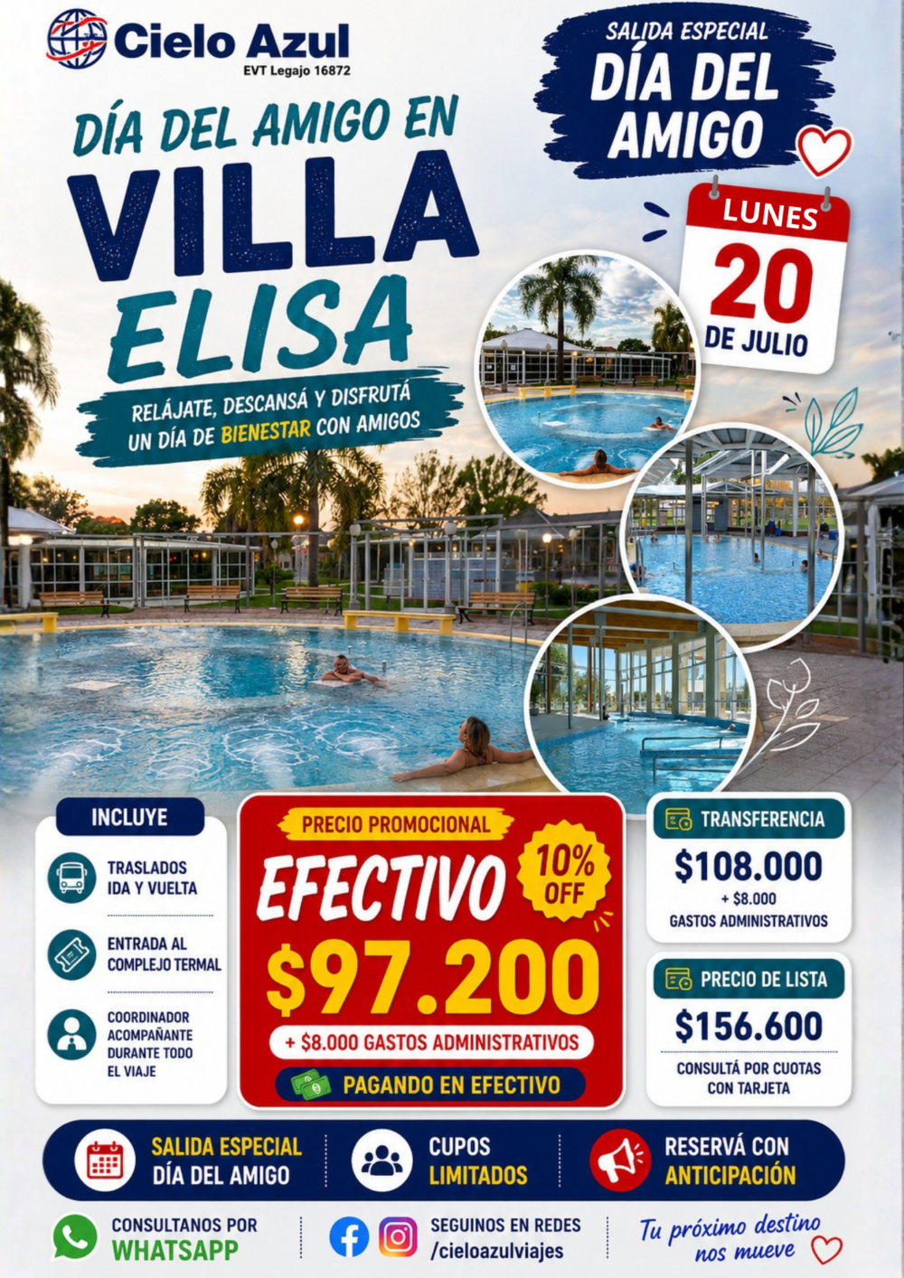 TERMAS DE VILLA ELISA - DÍA DEL AMIGO