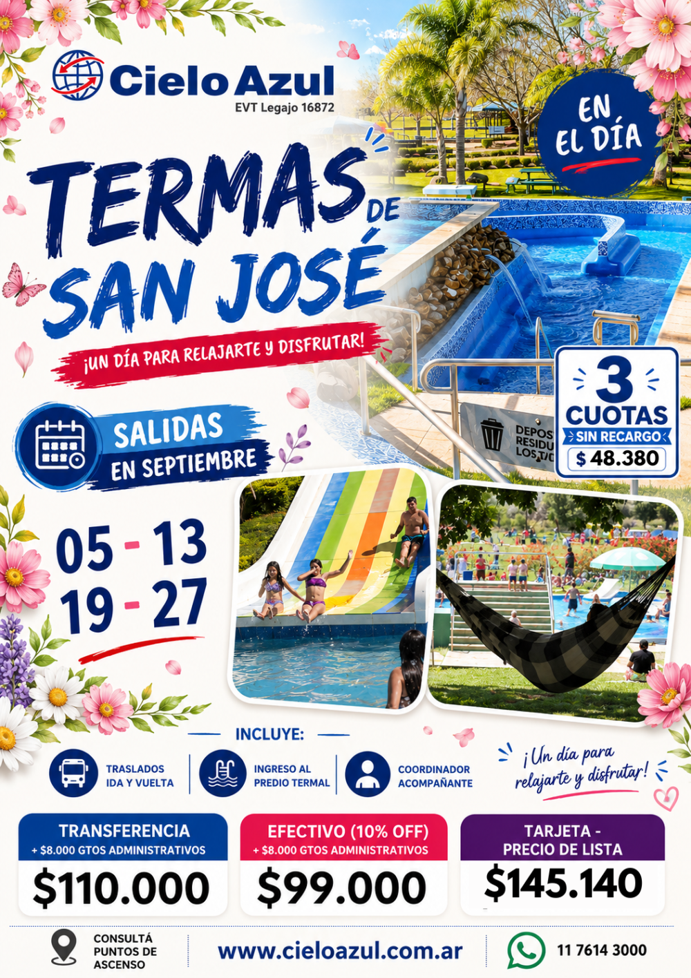 TERMAS DE SAN JOSE - SEPTIEMBRE