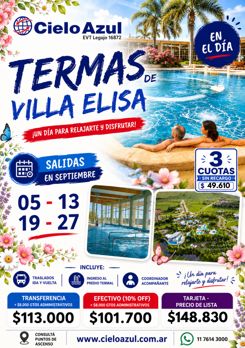 TERMAS DE VILLA ELISA - SEPTIEMBRE