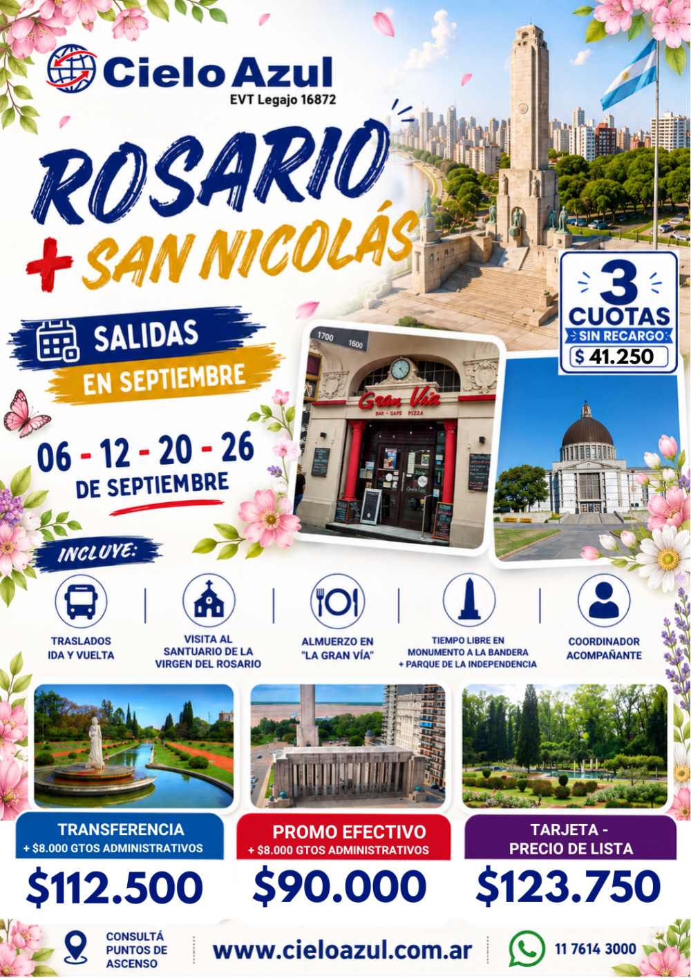 ROSARIO + SAN NICOLAS - SEPTIEMBRE