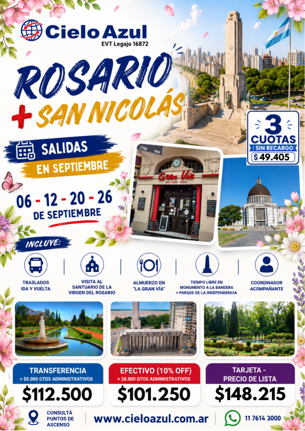 ROSARIO + SAN NICOLAS - SEPTIEMBRE