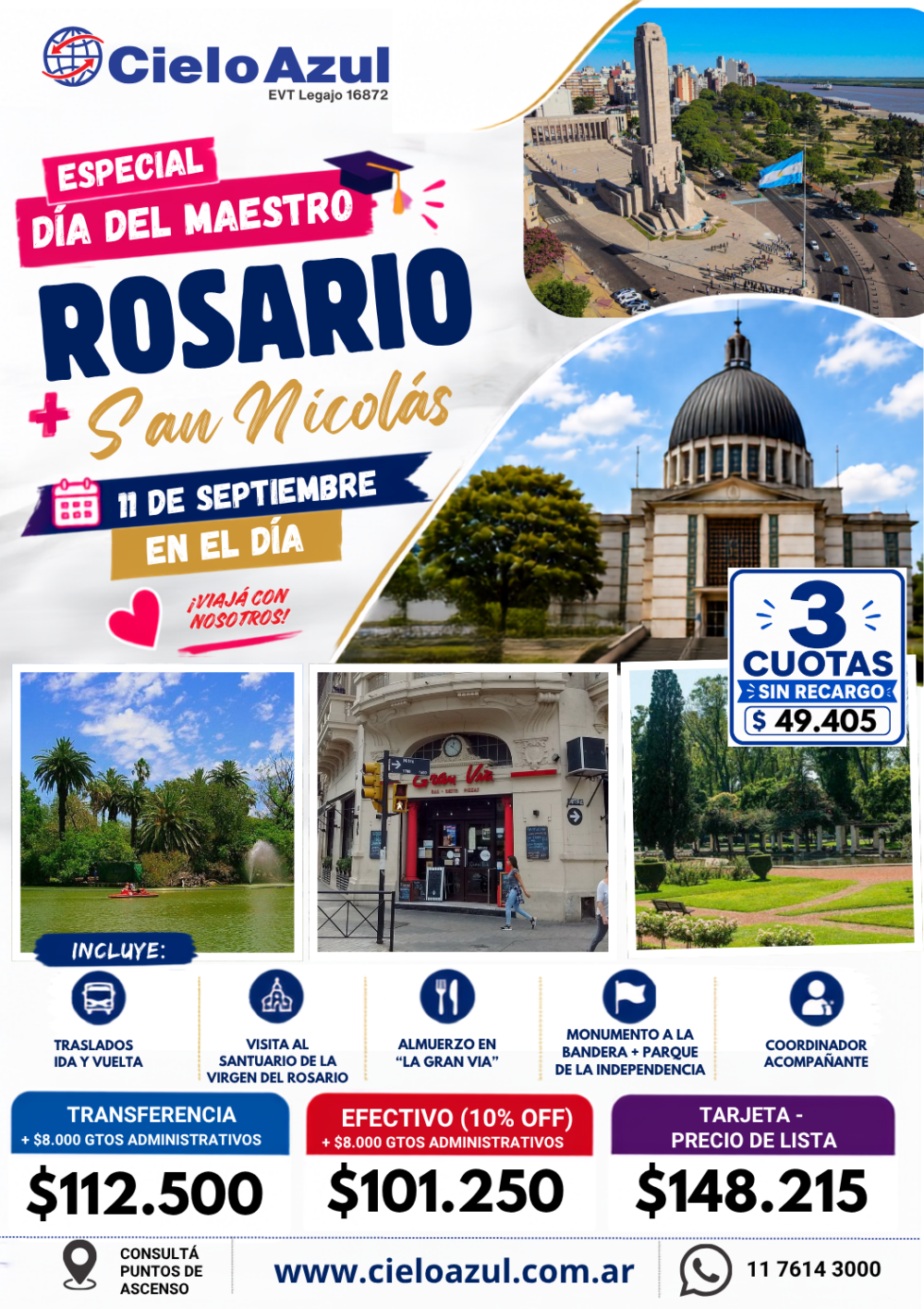 ROSARIO + SAN NICOLAS - DÍA DEL MAESTRO