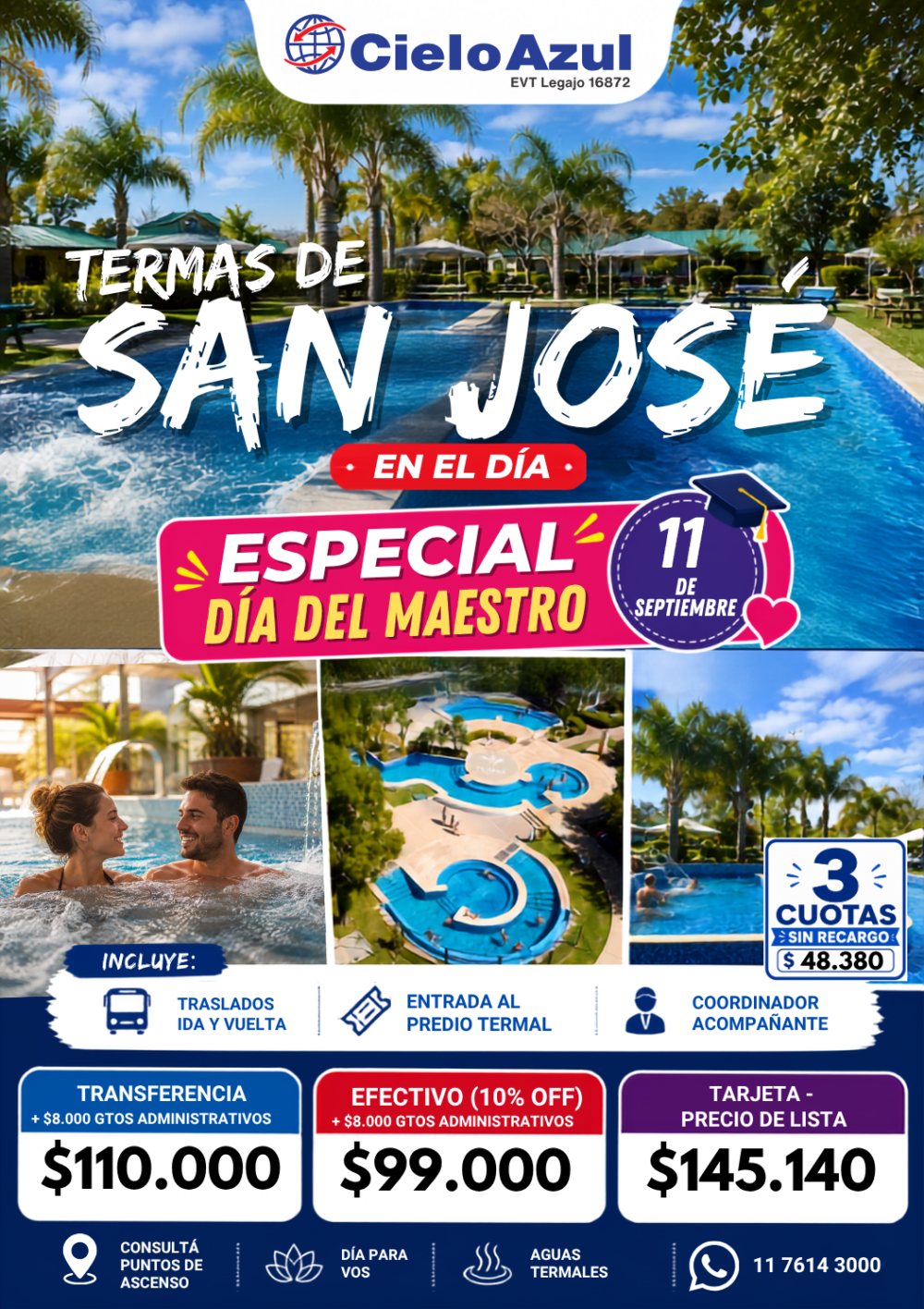 TERMAS DE SAN JOSE - DÍA DEL MAESTRO