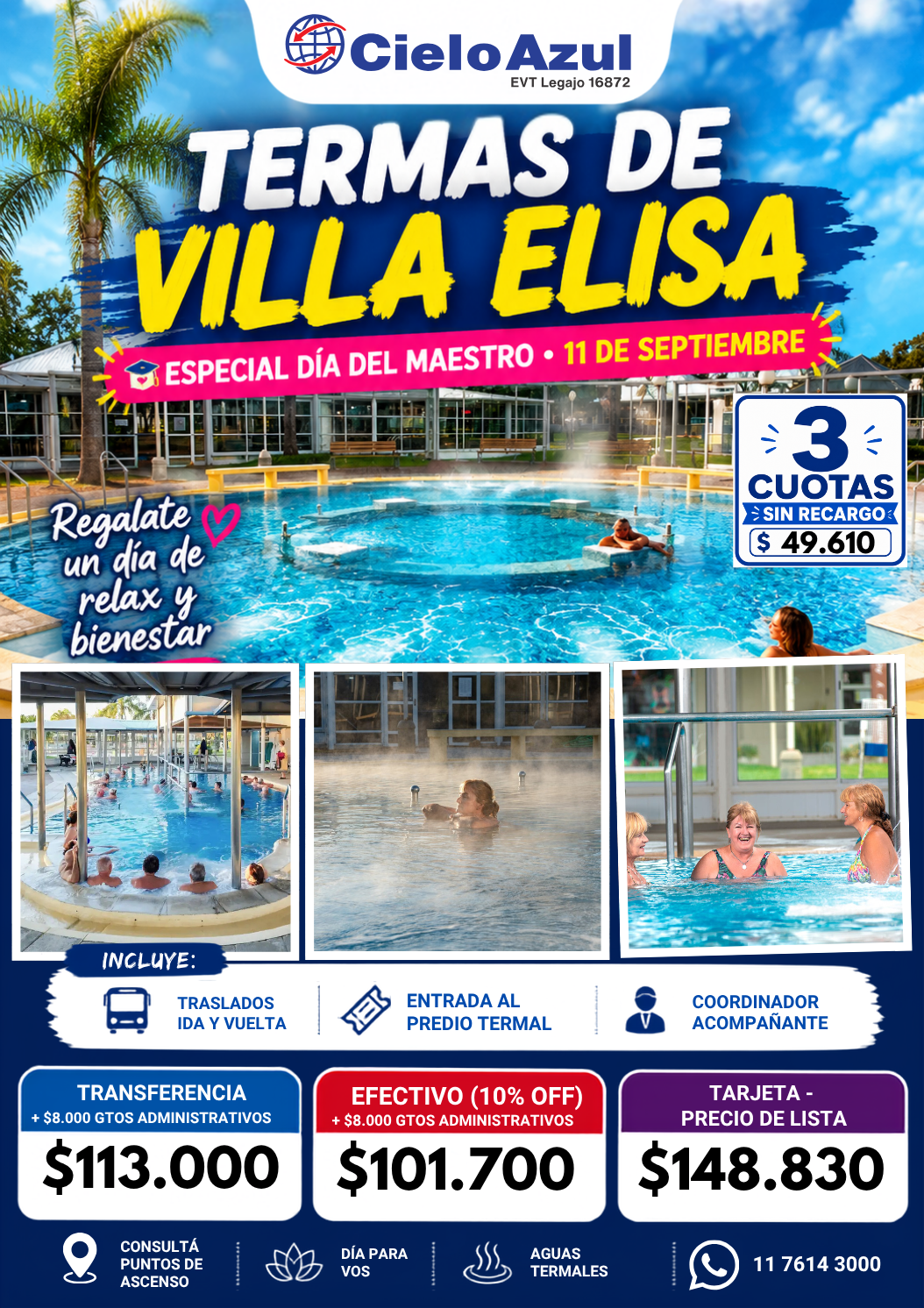 TERMAS DE VILLA ELISA - DÍA DEL MAESTRO