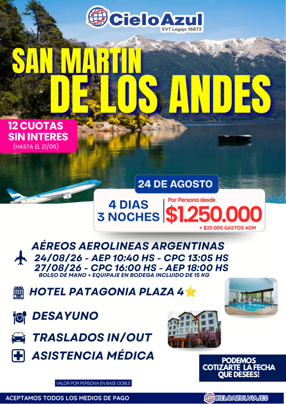 SAN MARTIN DE LOS ANDES - AGOSTO