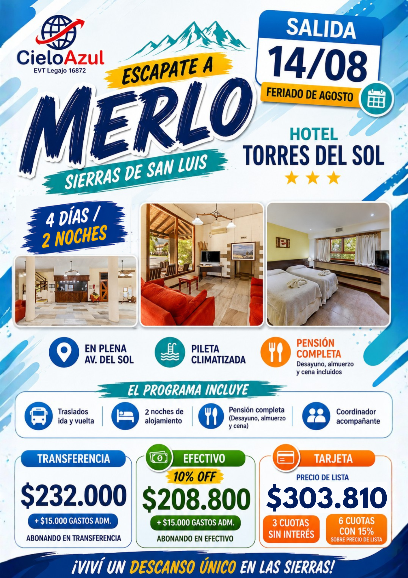 MERLO - FERIADO DE AGOSTO