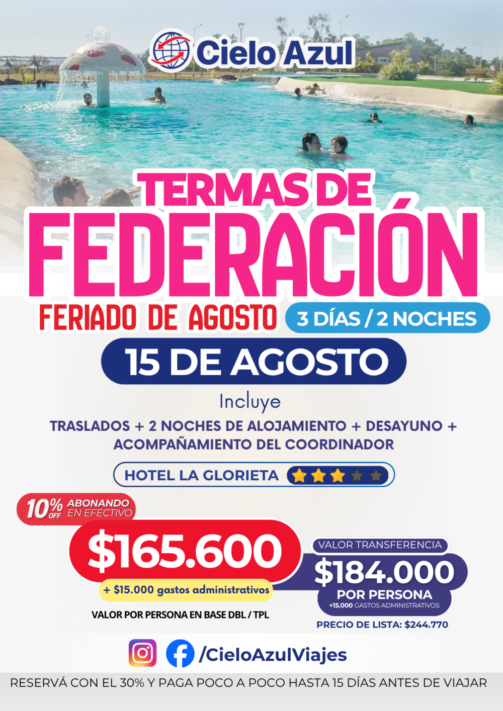 FEDERACIÓN - FERIADO DE AGOSTO