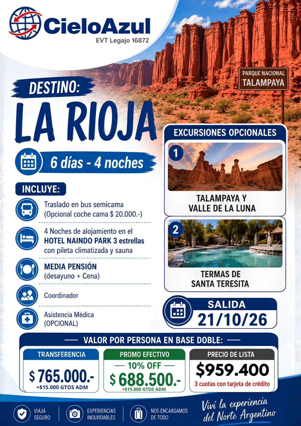 LA RIOJA - OCTUBRE EN BUS
