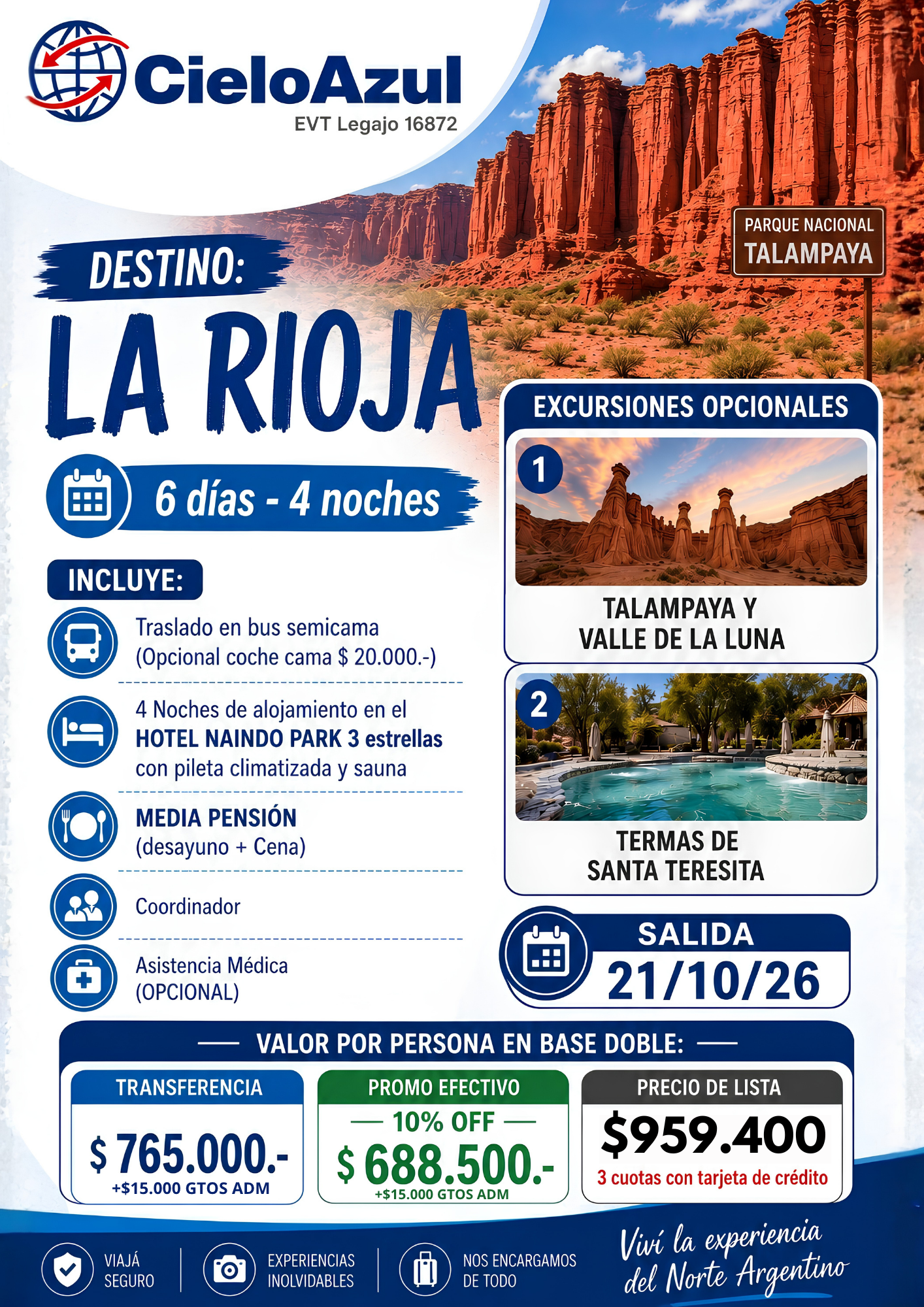 LA RIOJA - OCTUBRE EN BUS