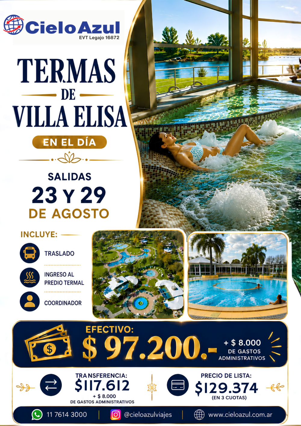 TERMAS DE VILLA ELISA - AGOSTO