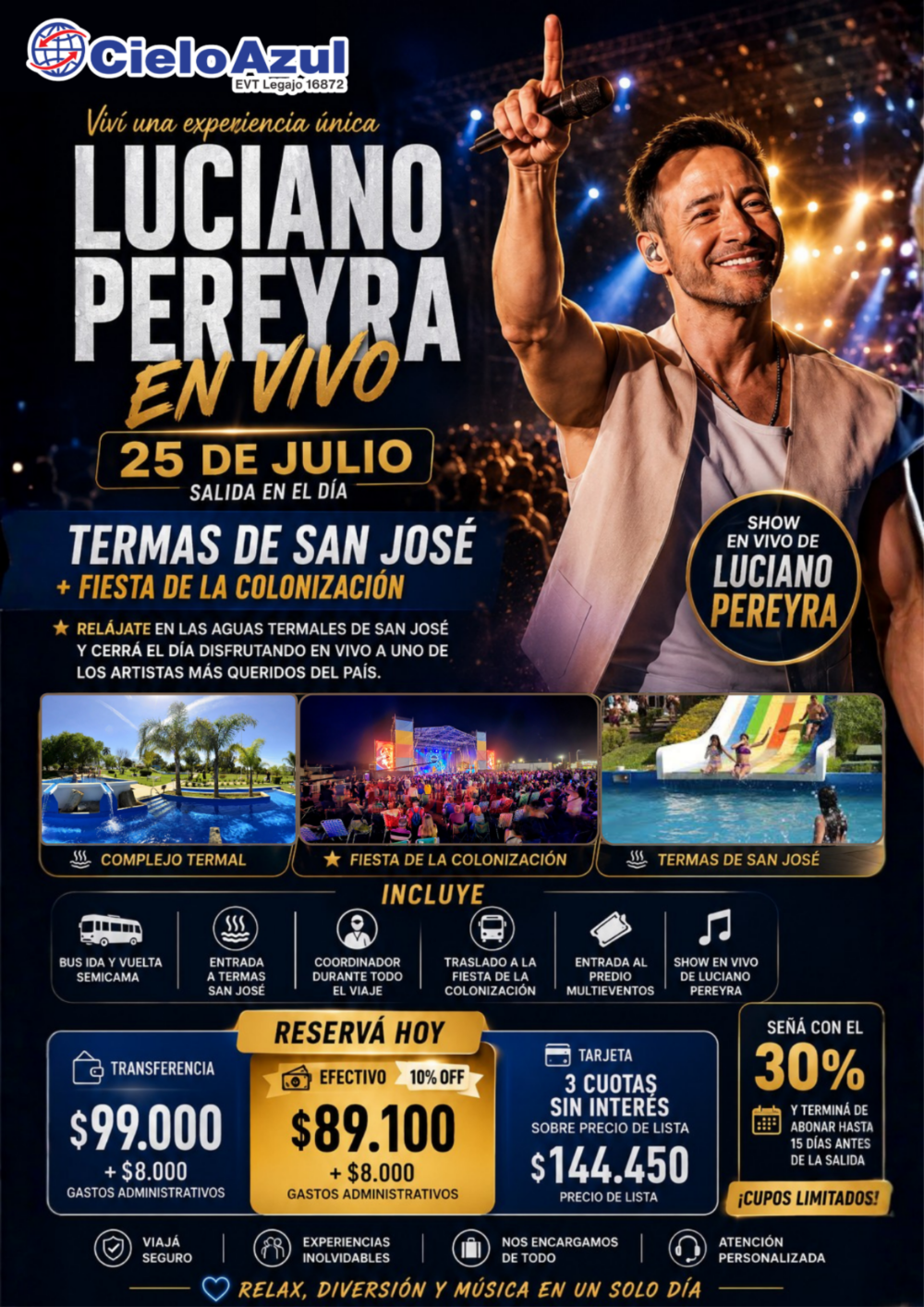 TERMAS + SHOW - LUCIANO PEREYRA