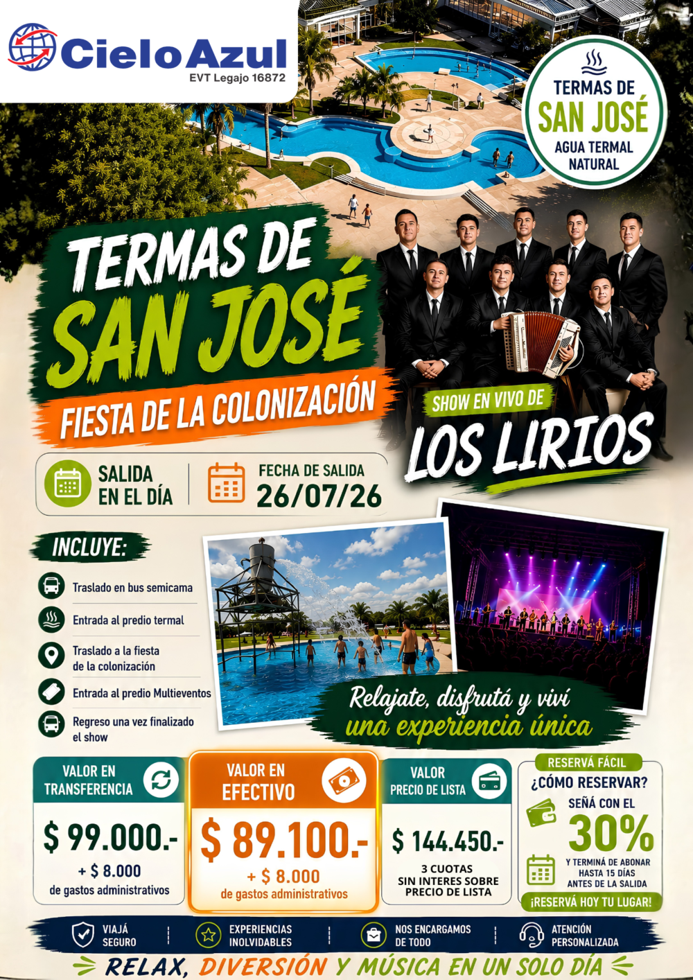 SAN JOSE + SHOW - LOS LIRIOS
