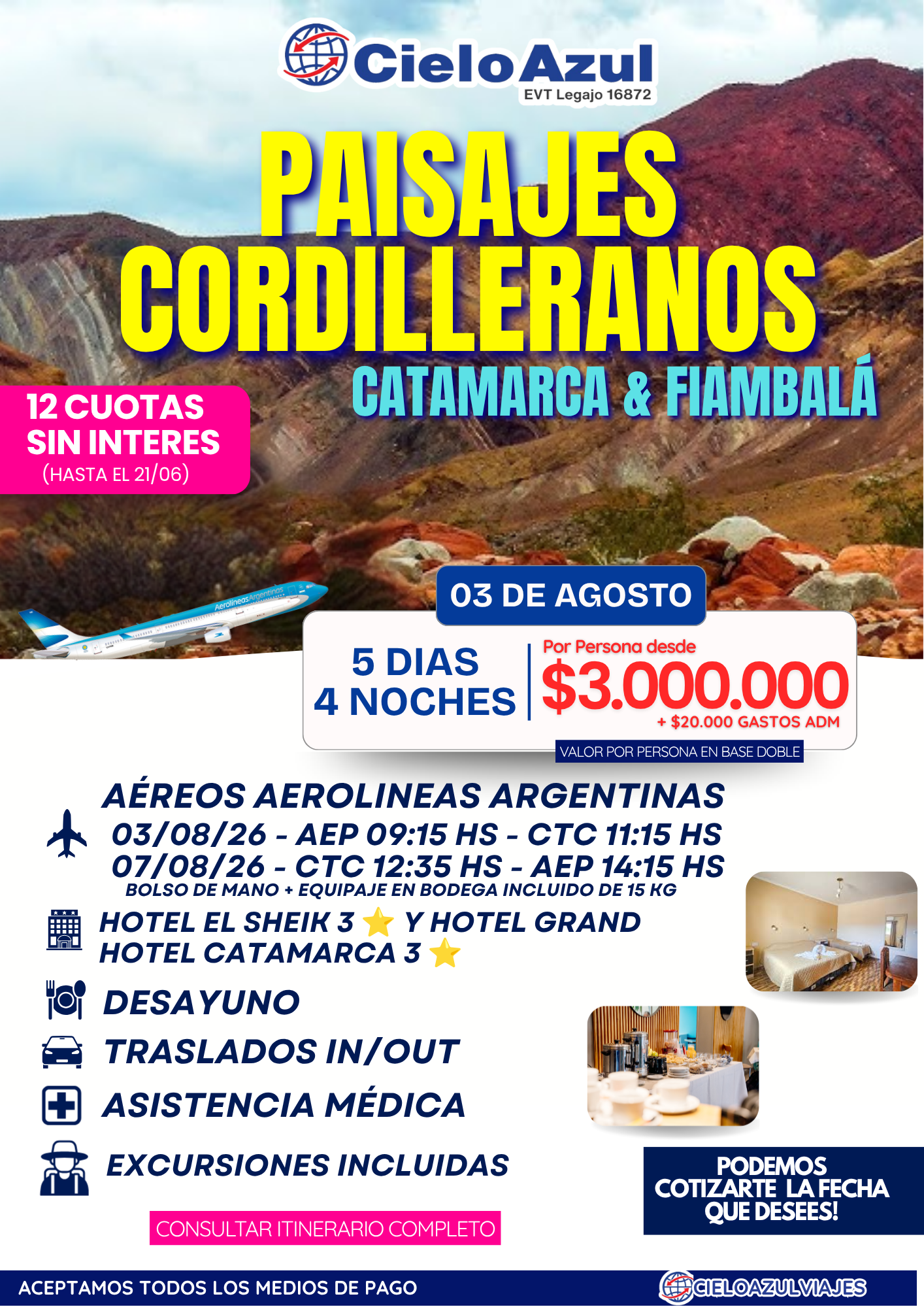 CATAMARCA Y FIAMBALÁ - AGOSTO