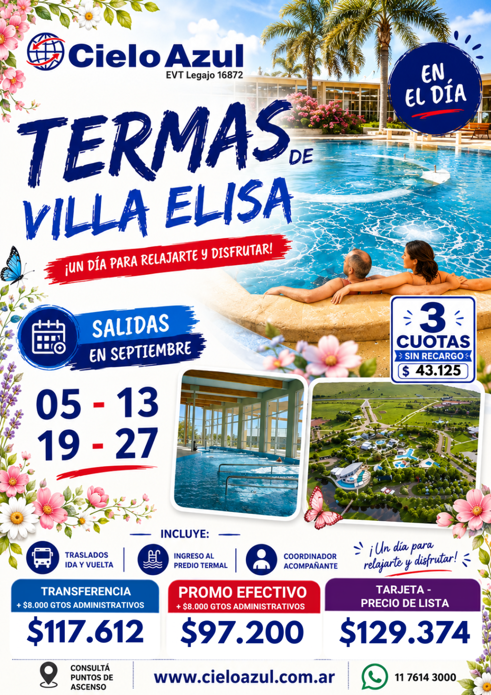 TERMAS DE VILLA ELISA - SEPTIEMBRE