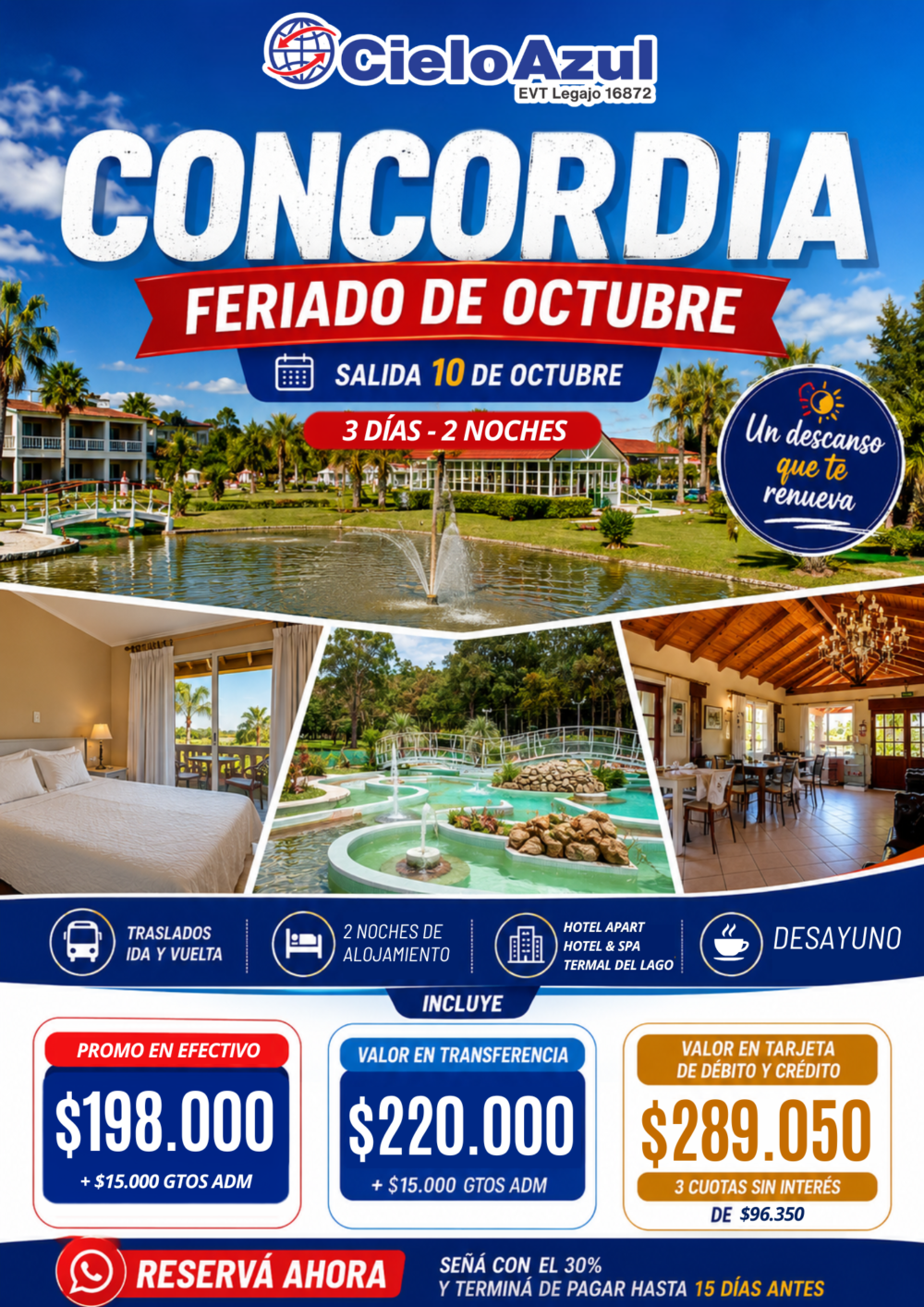 CONCORDIA - FERIADO DE OCTUBRE