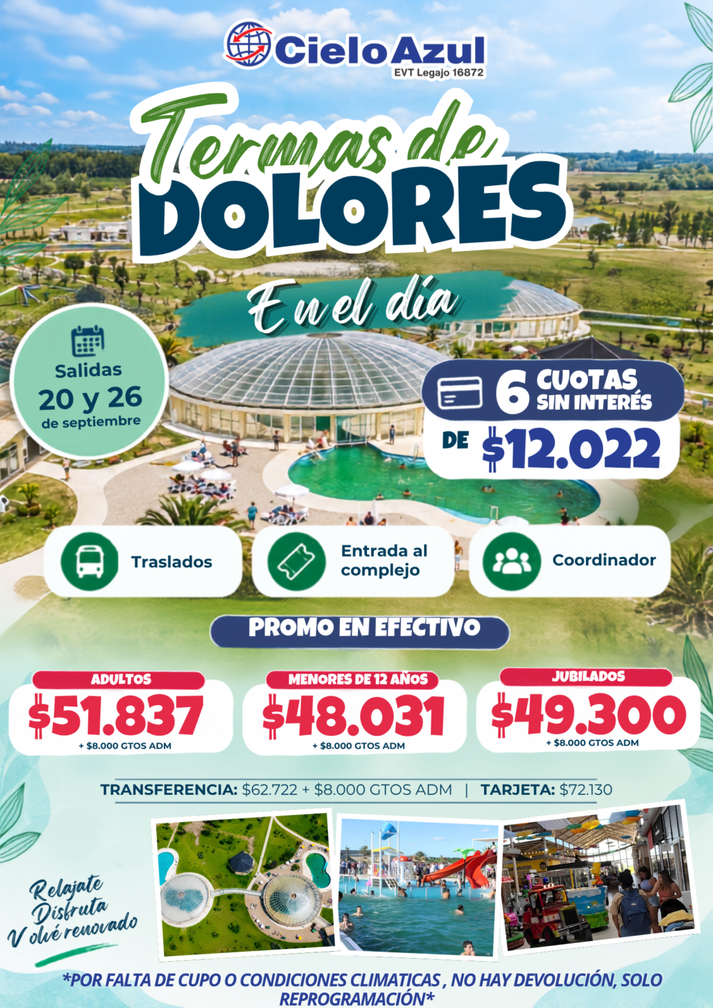 TERMAS DE DOLORES - SEPTIEMBRE